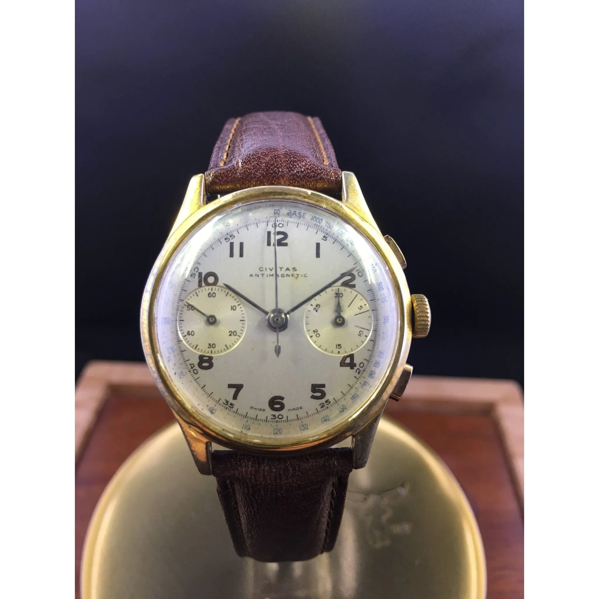 Sold - Civitas Vintage Chronograph Landeron 51 Circa late 1940’s