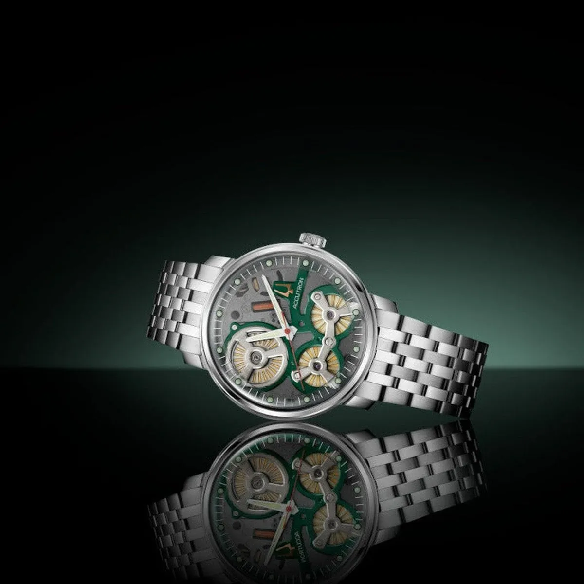 Spaceview 2020 Watch - SS/Green