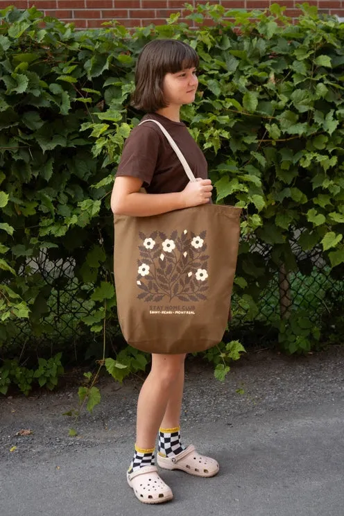 Stay Home Club Big Zip Tote (Bloom 1858)