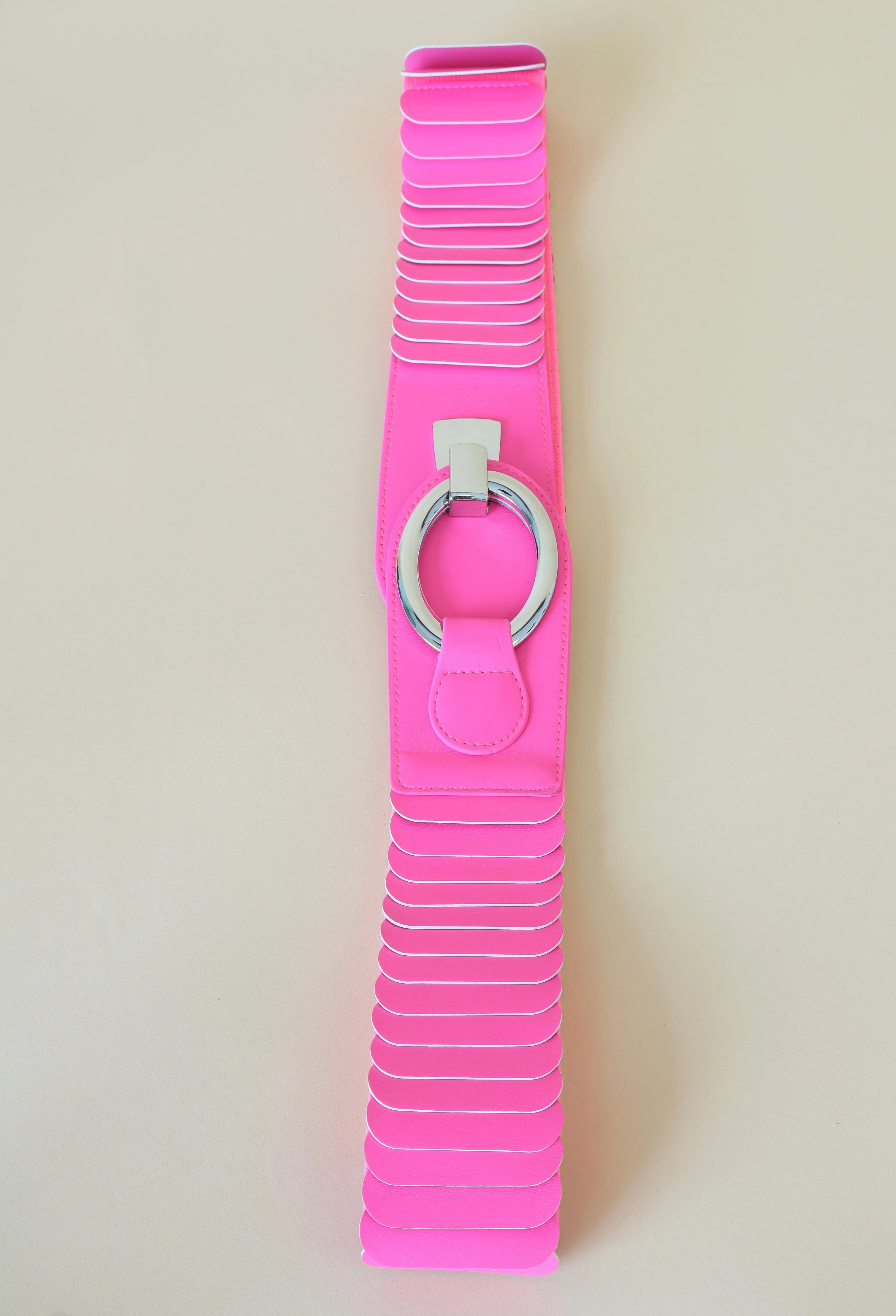 Stretch Belt in Neon Pink