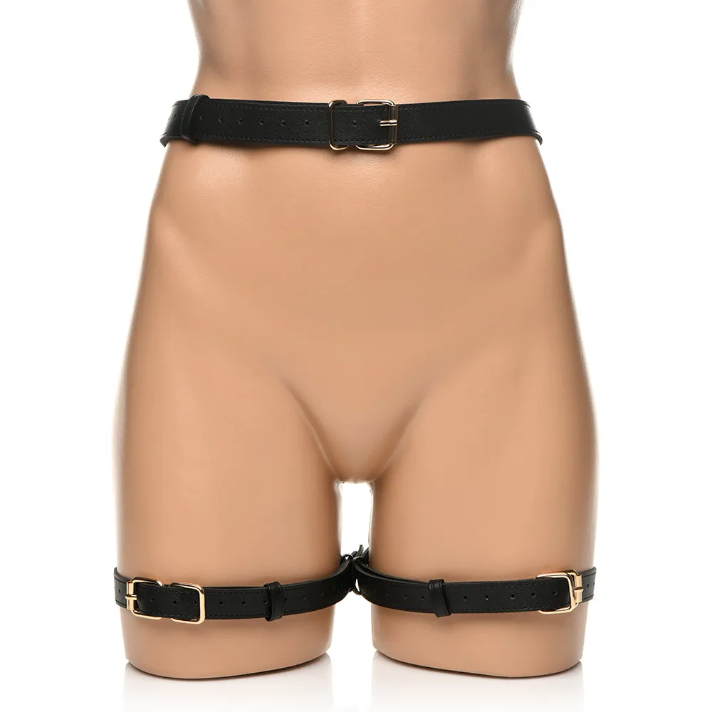 Strict Bondage Harness with Bows Black M/L