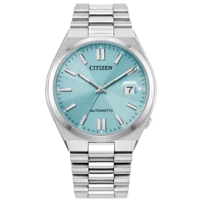Teal Tsuyosa Watch in Stainless Steel