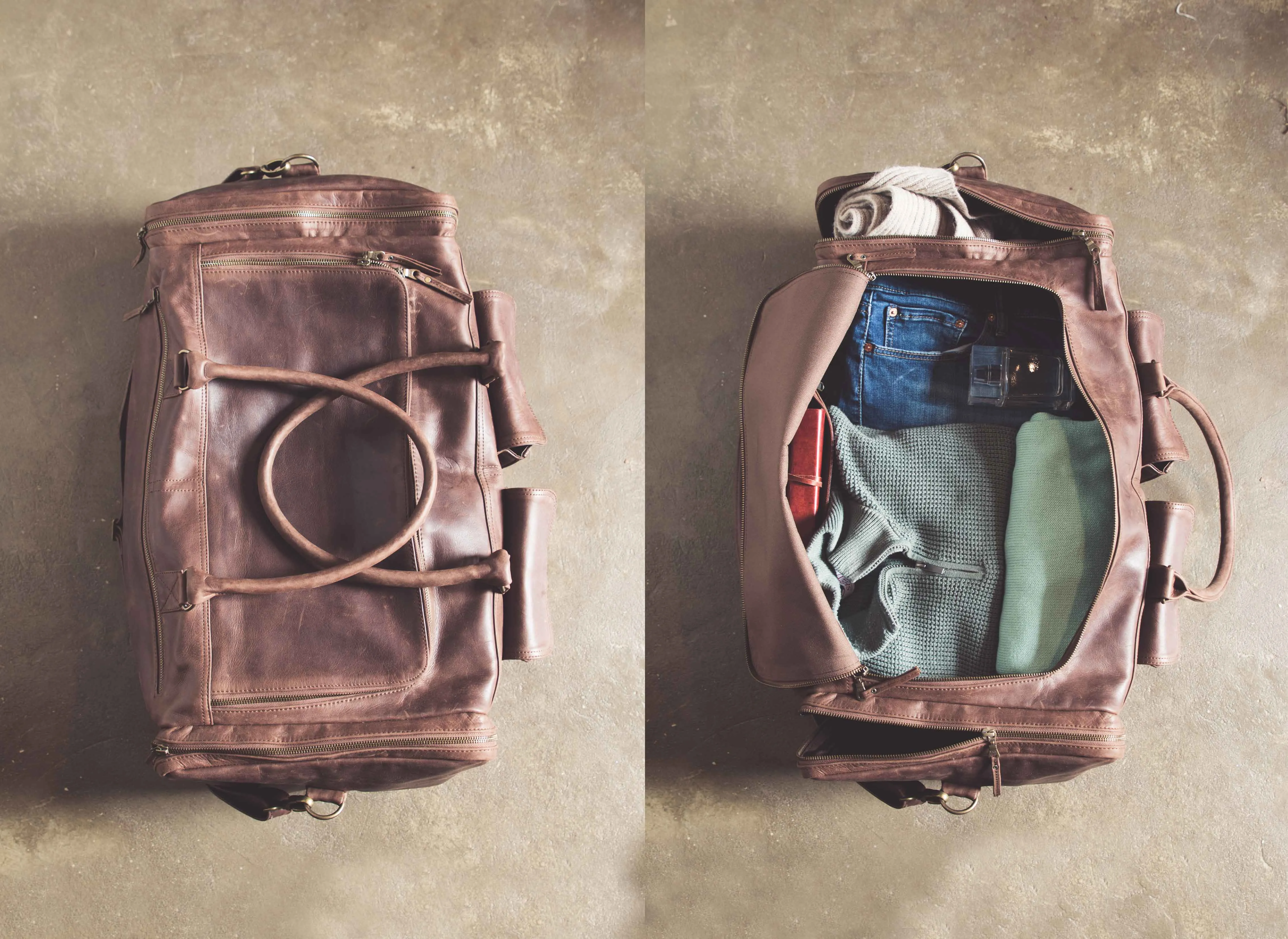 The Philip Travel Bag in Brown