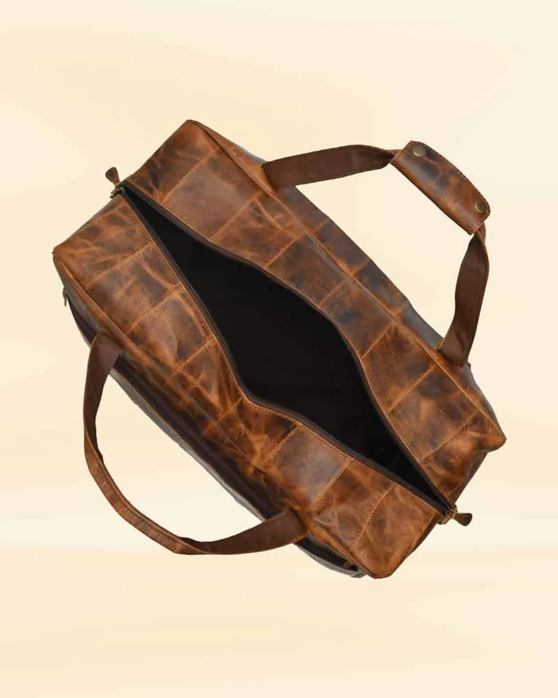 The Pricy Traveler Leather Duffel Bag