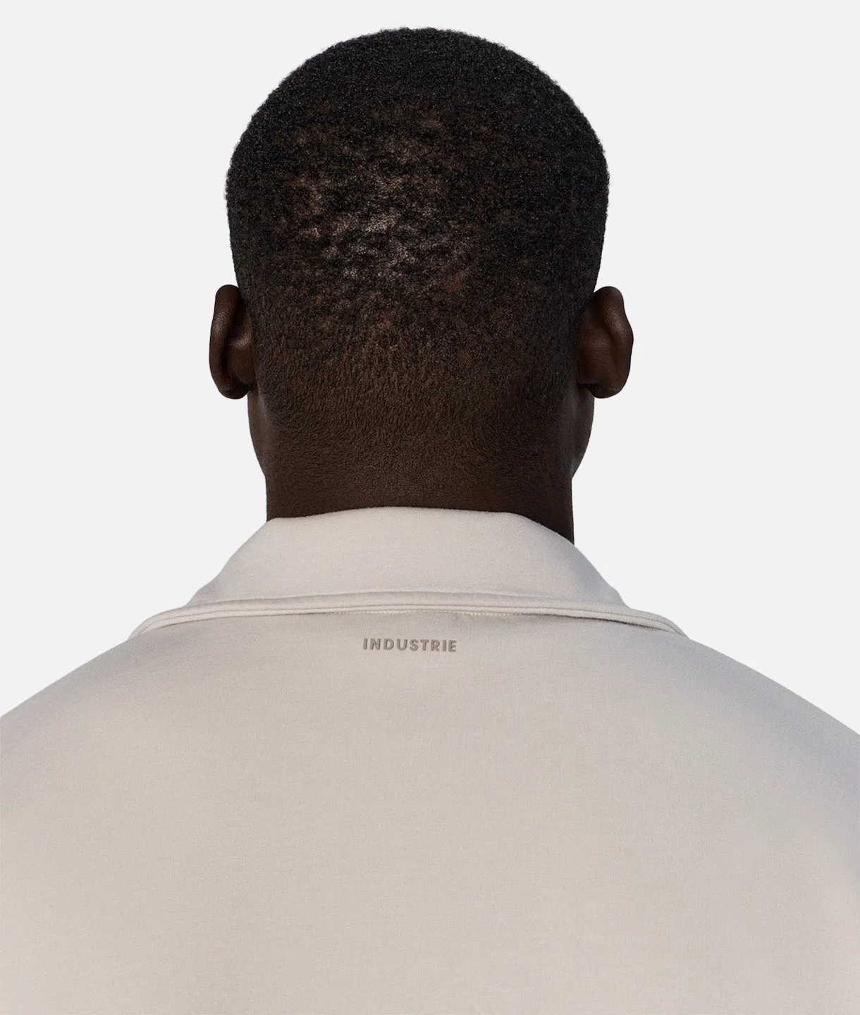 The Zip Thru Track Top - Stone