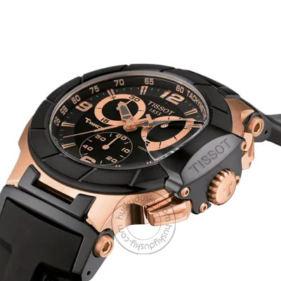 Tissot 1853 Chronograph Black Silicon T0484172705706 Men's Watch for Man Multi Color Dial Date Gift Watch TS-0484