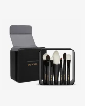 TRAVEL BRUSH SET (BLACK/GREY CASE)