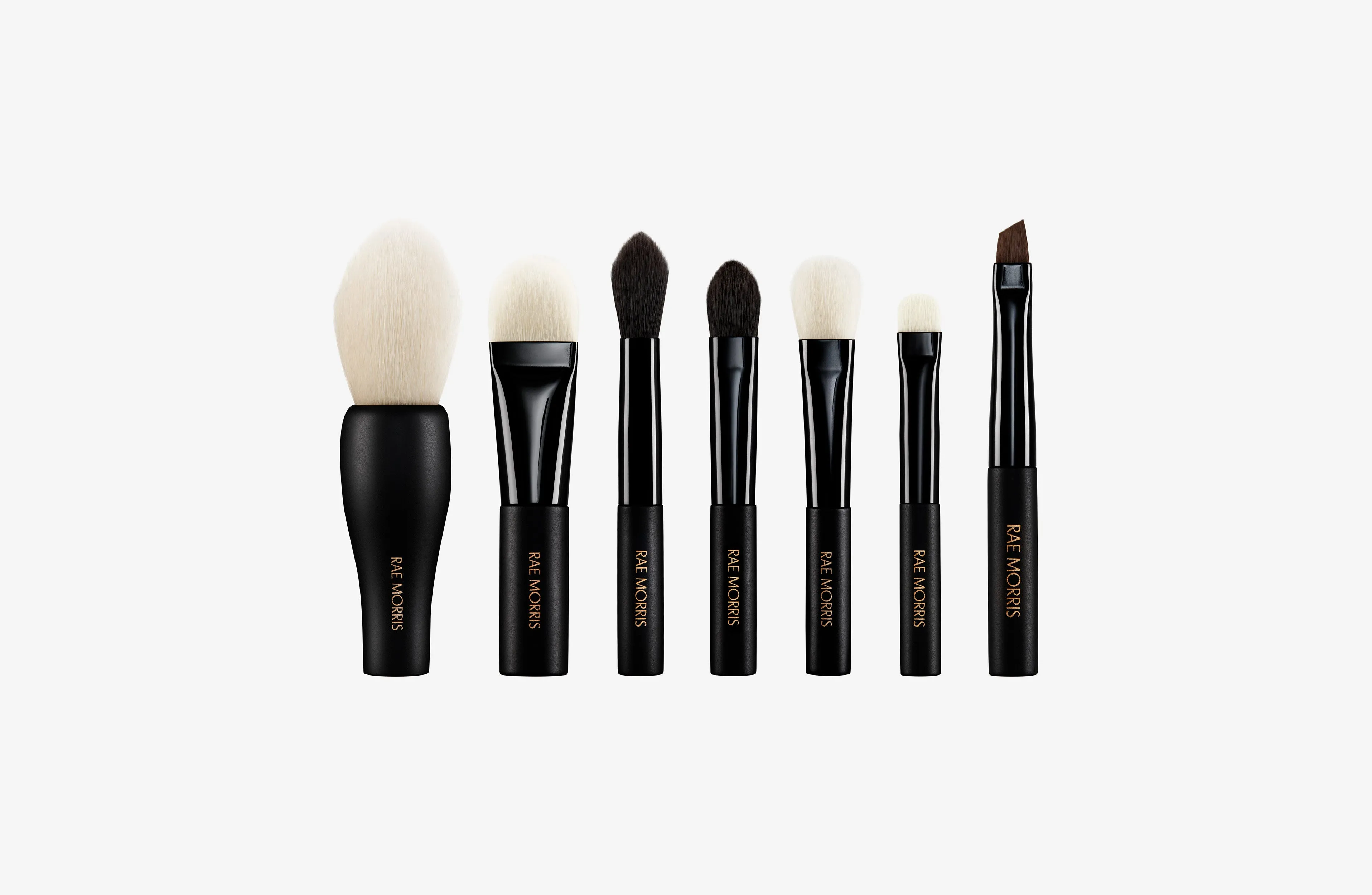 TRAVEL BRUSH SET (BLACK/GREY CASE)