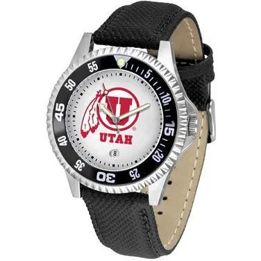 Utah Utes Competitor - Poly/Leather Band Watch