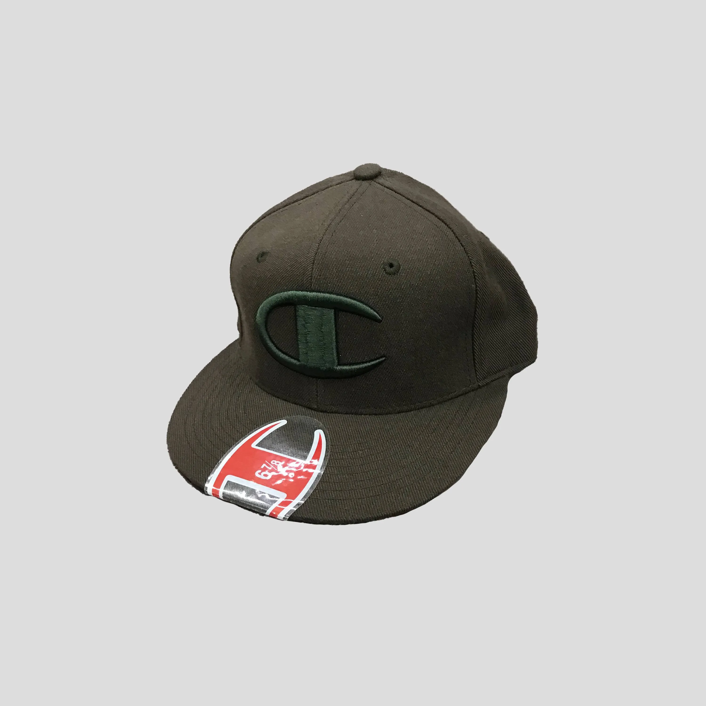 Vintage - Men - Champion C Logo Fitted Cap - Brown/Green