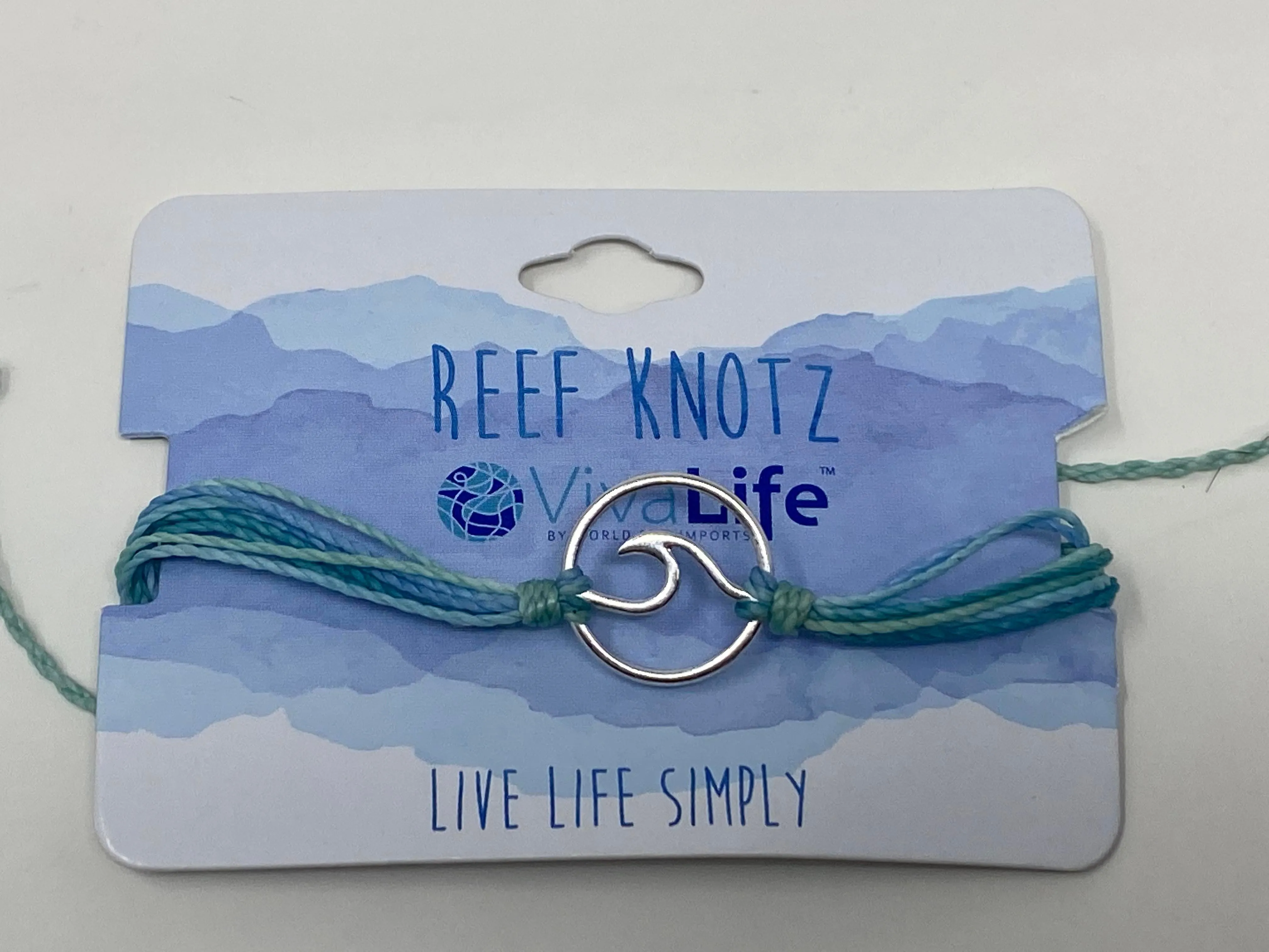 Wave Charm Wax Cord Bracelet - Final Sale