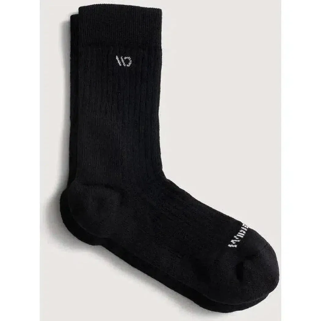 Wide Open Men's Solid Cushioned Micro Crew Socks