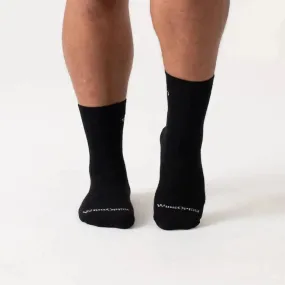 Wide Open Men's Solid Cushioned Micro Crew Socks