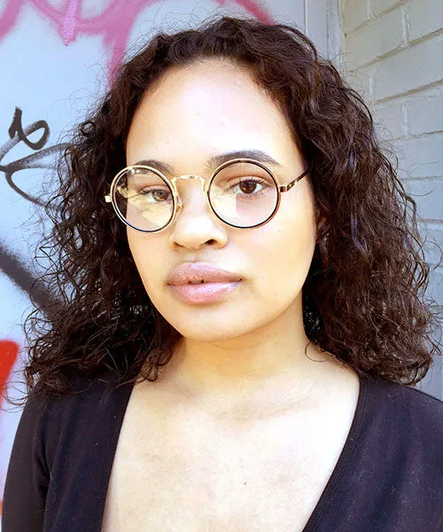 WILDER Gold/Black Clear Glasses