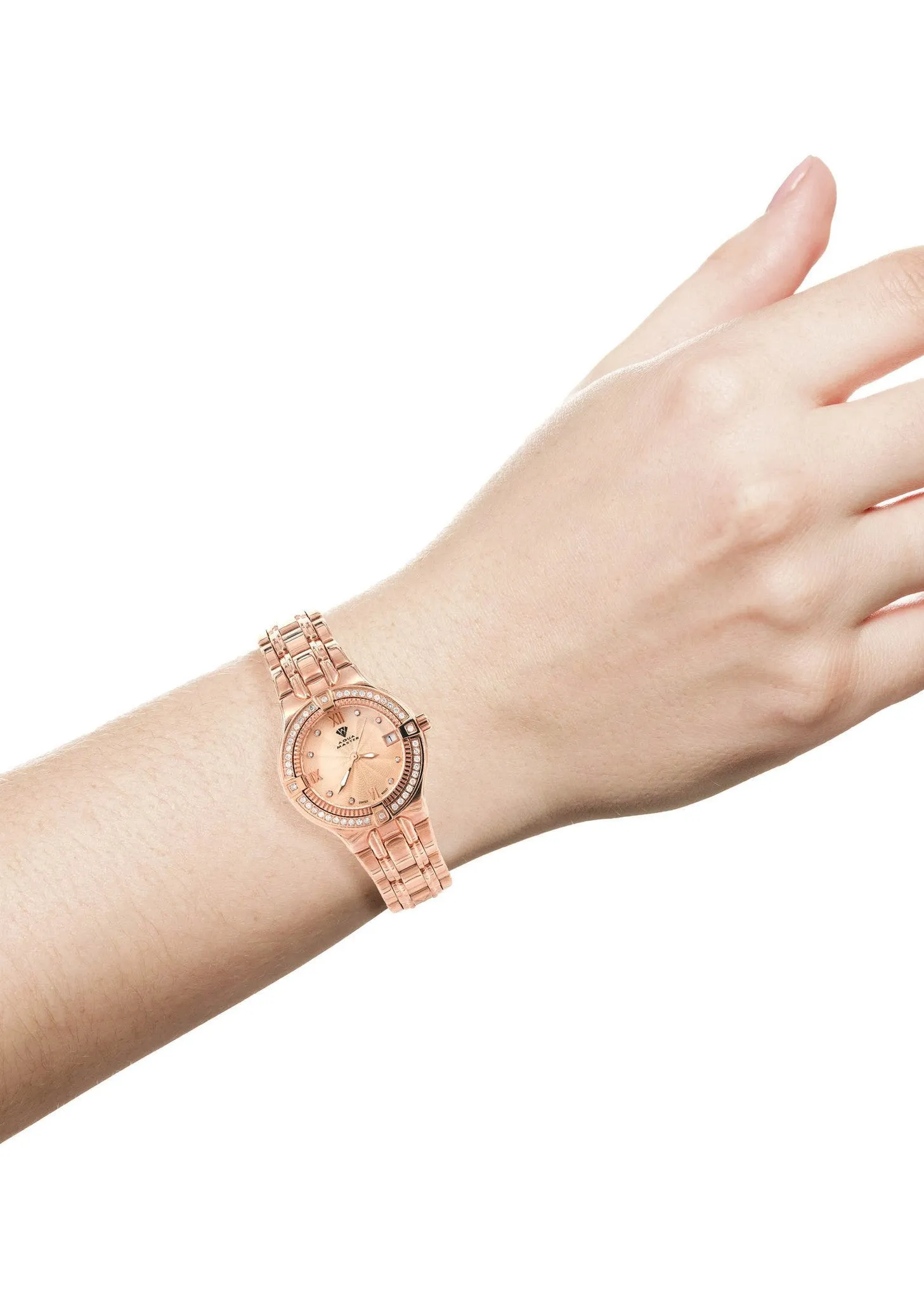 Womens Rose Gold Tone Diamond Watch | Appx 0.65 Carats