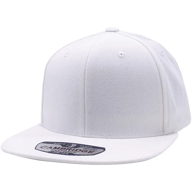 Wool snapback hat