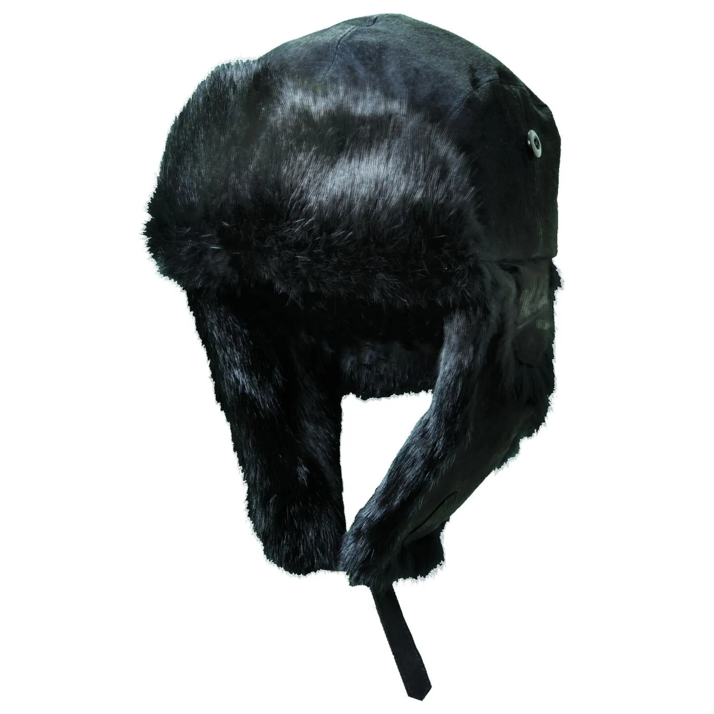 Woolrich Suede Trapper with Rabbit Fur Earflaps