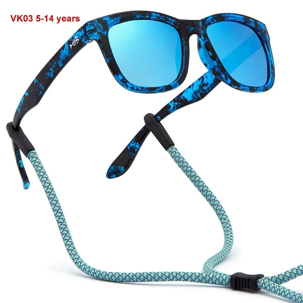 Youth&Kids Polarized UV 400 Protection Sunglasses with Adjustable Strap