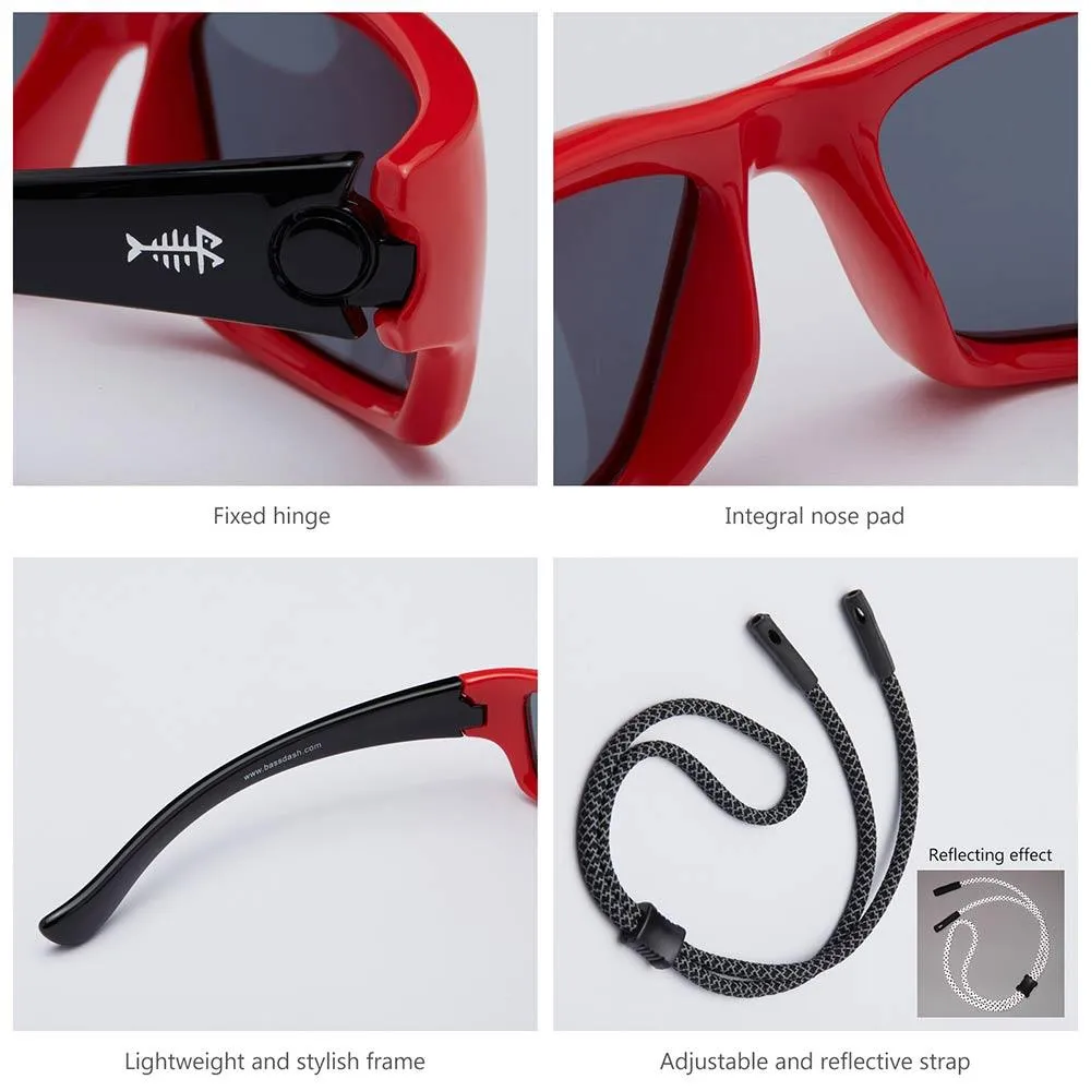 Youth&Kids Polarized UV 400 Protection Sunglasses with Adjustable Strap