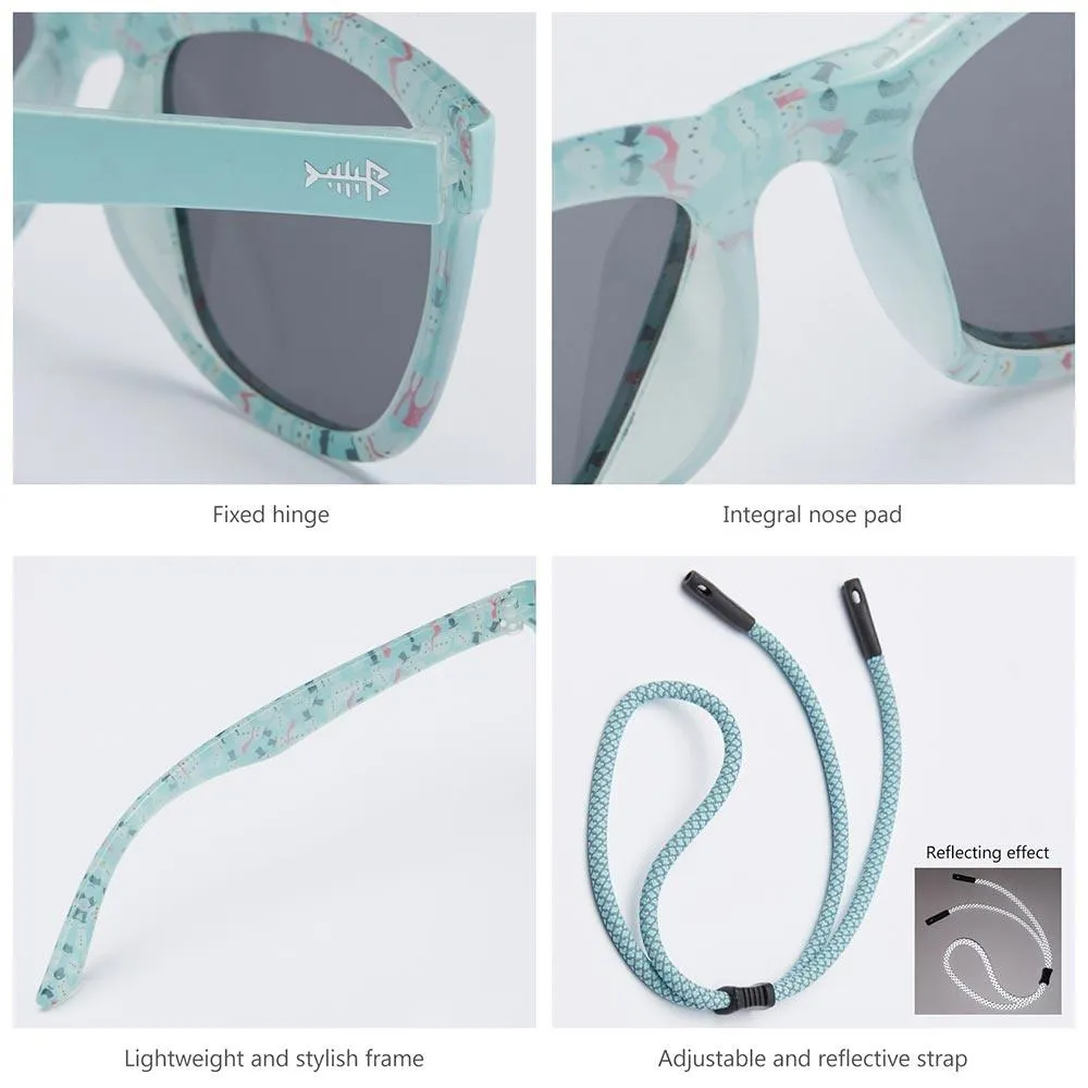 Youth&Kids Polarized UV 400 Protection Sunglasses with Adjustable Strap