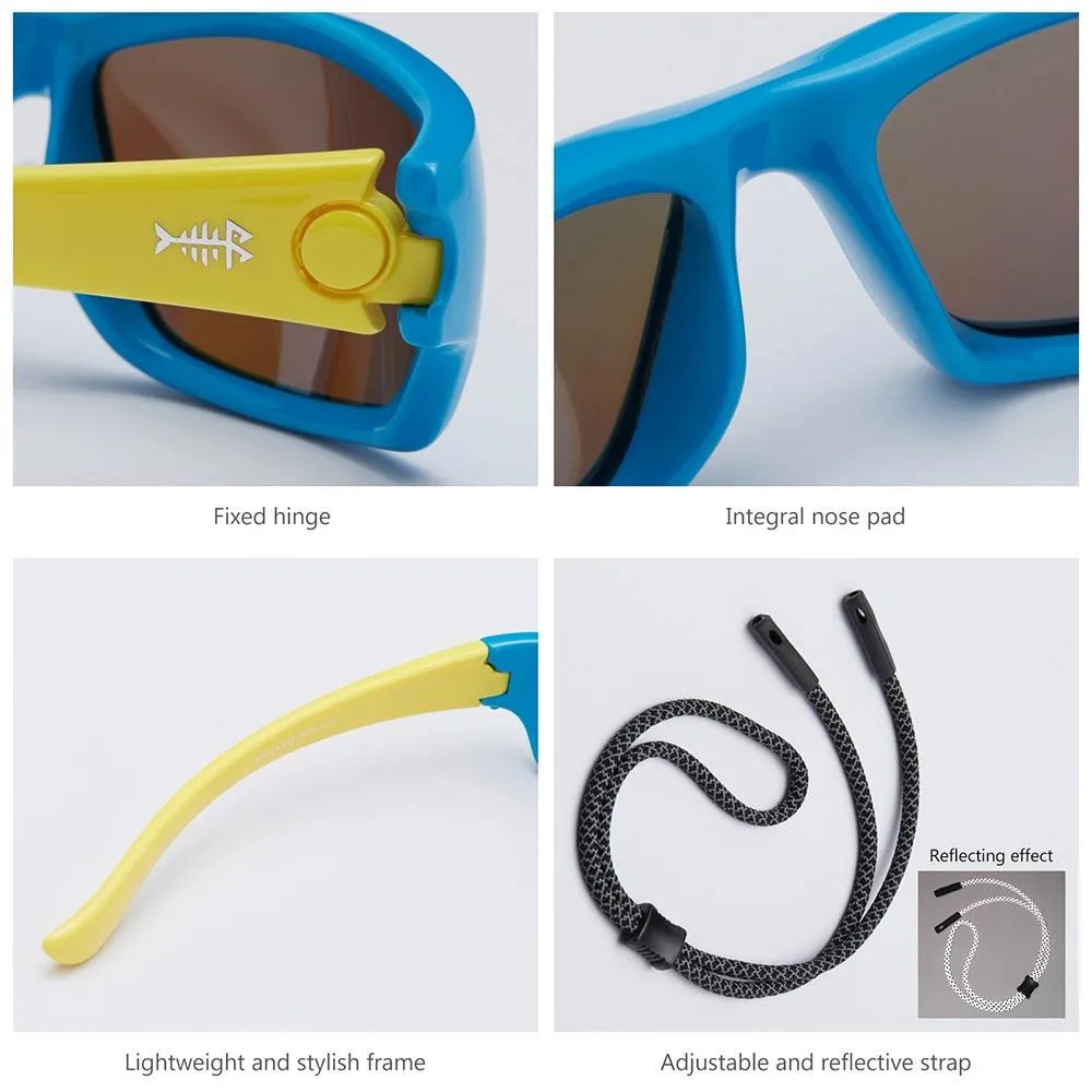 Youth&Kids Polarized UV 400 Protection Sunglasses with Adjustable Strap