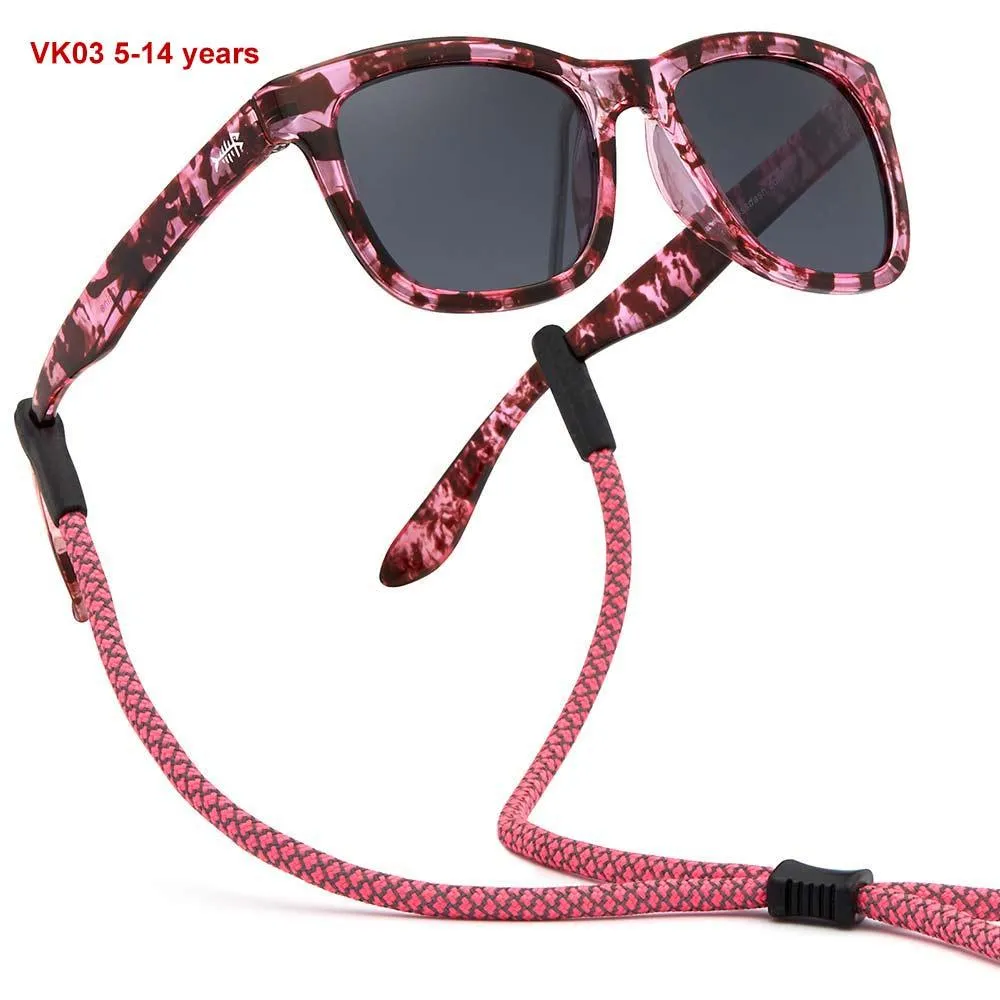 Youth&Kids Polarized UV 400 Protection Sunglasses with Adjustable Strap