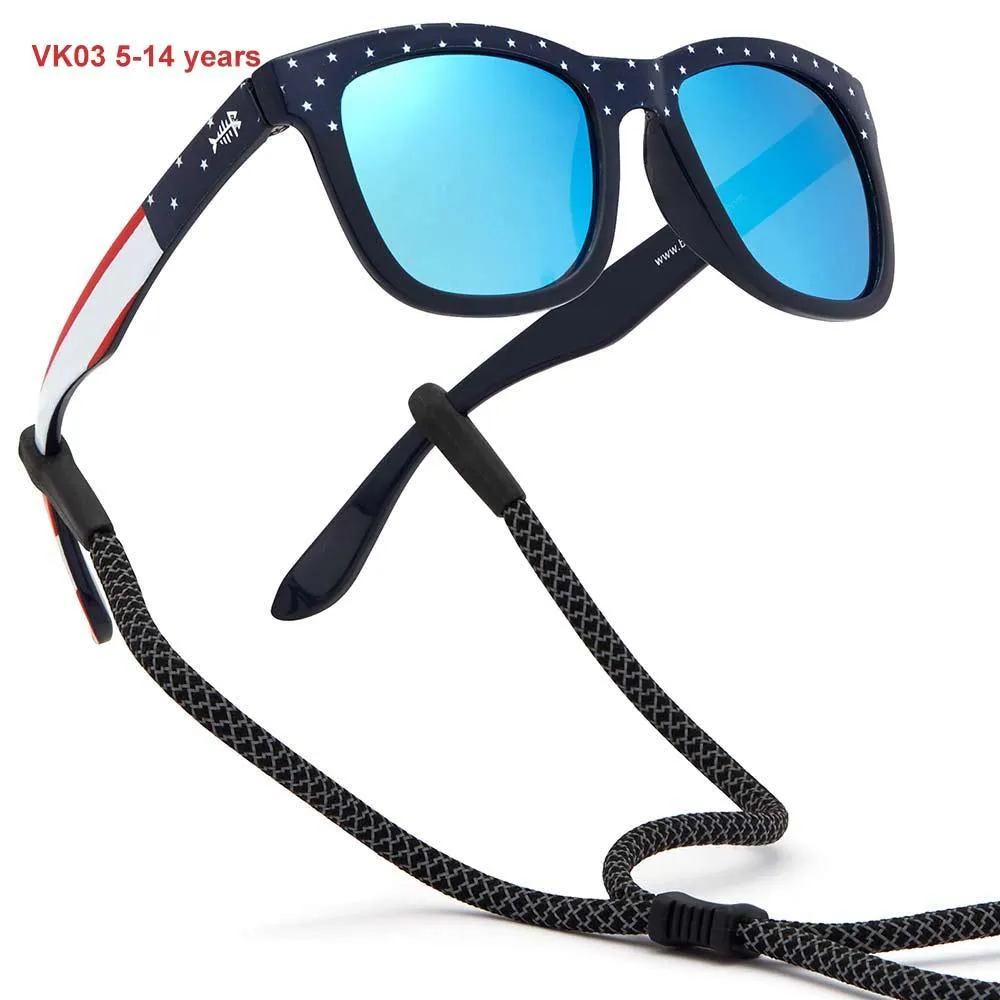 Youth&Kids Polarized UV 400 Protection Sunglasses with Adjustable Strap