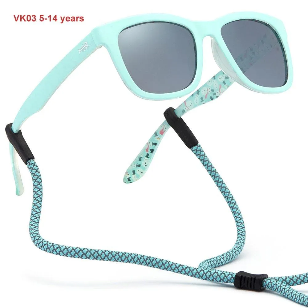 Youth&Kids Polarized UV 400 Protection Sunglasses with Adjustable Strap