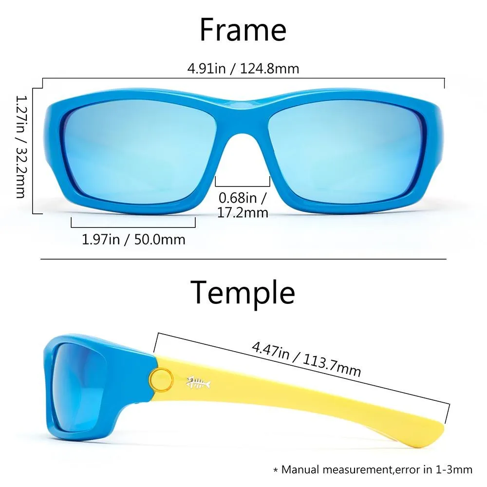 Youth&Kids Polarized UV 400 Protection Sunglasses with Adjustable Strap