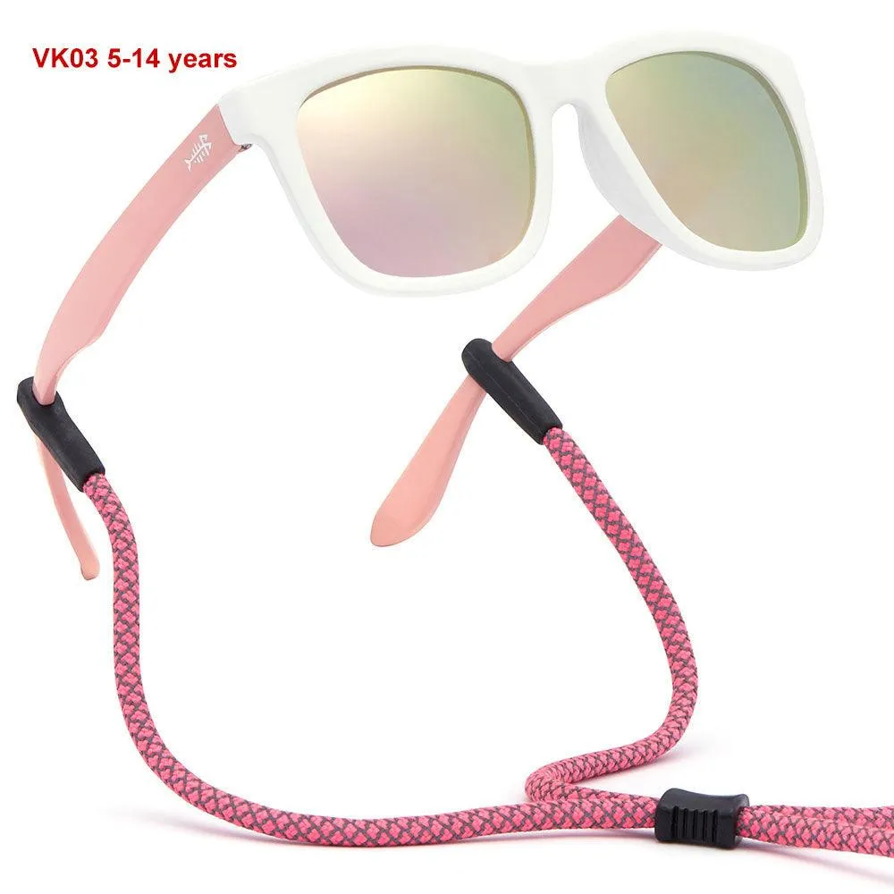 Youth&Kids Polarized UV 400 Protection Sunglasses with Adjustable Strap