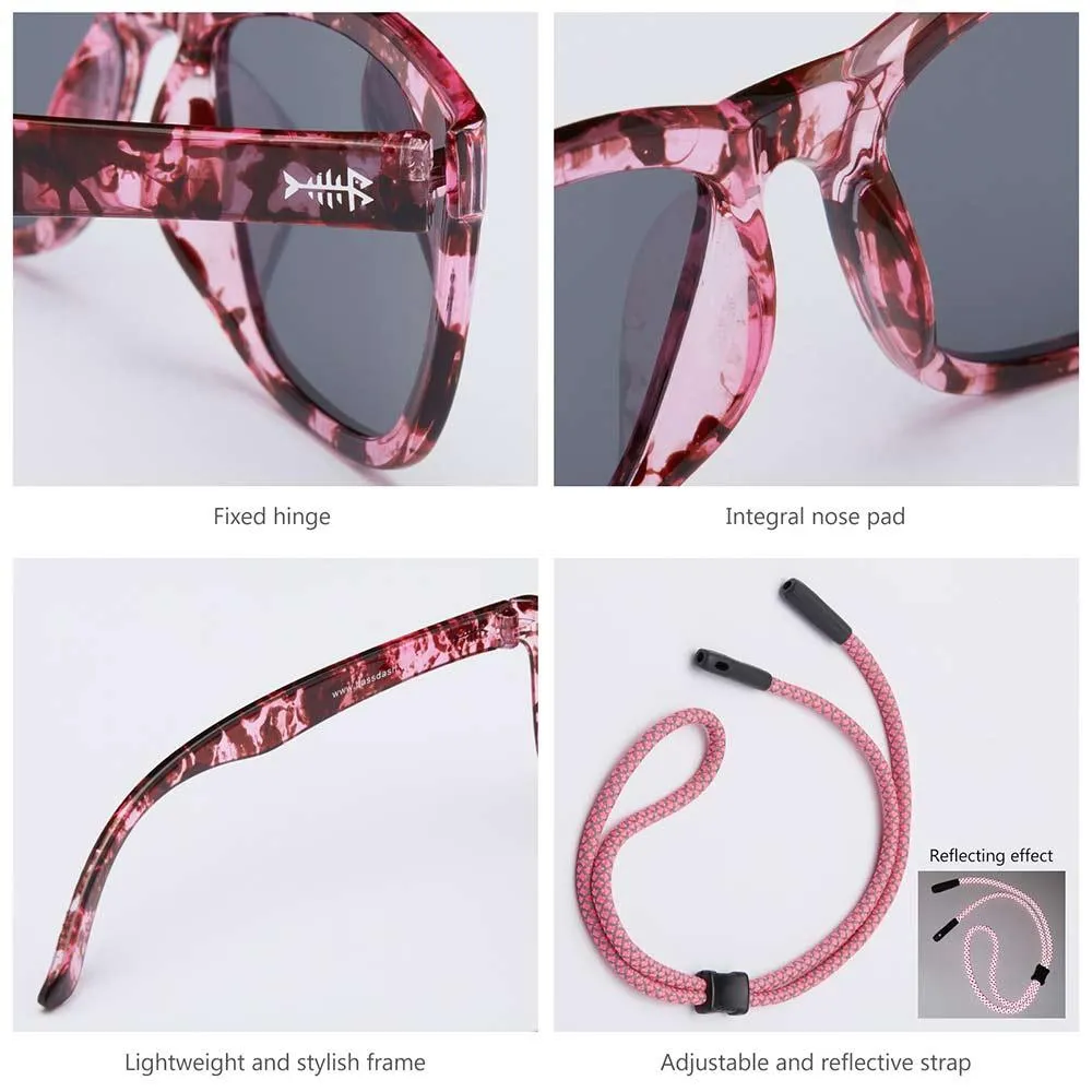 Youth&Kids Polarized UV 400 Protection Sunglasses with Adjustable Strap