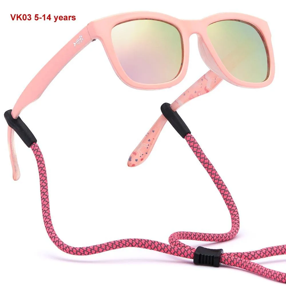 Youth&Kids Polarized UV 400 Protection Sunglasses with Adjustable Strap